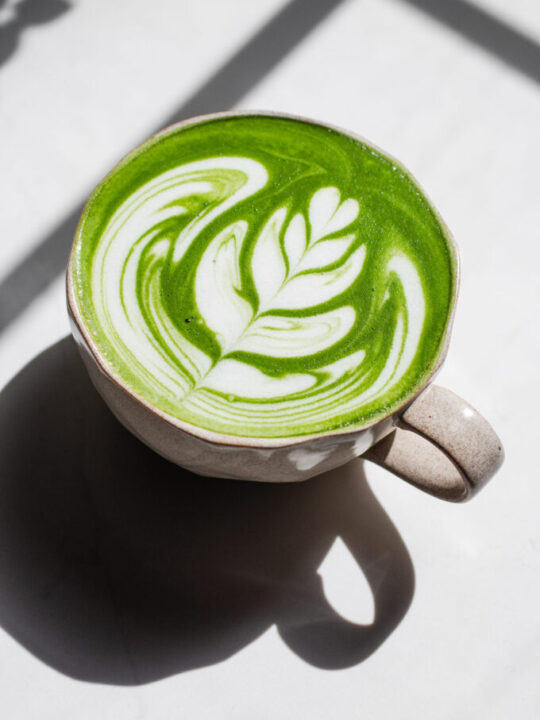Hot Green Tea Latte Tanamera Coffee
